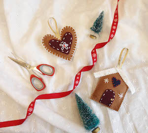 Felted decorations
