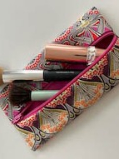 Makeup bag in liberty fabric