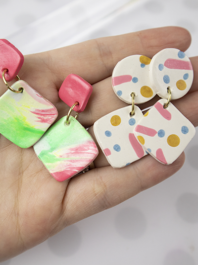 polymer clay earrings